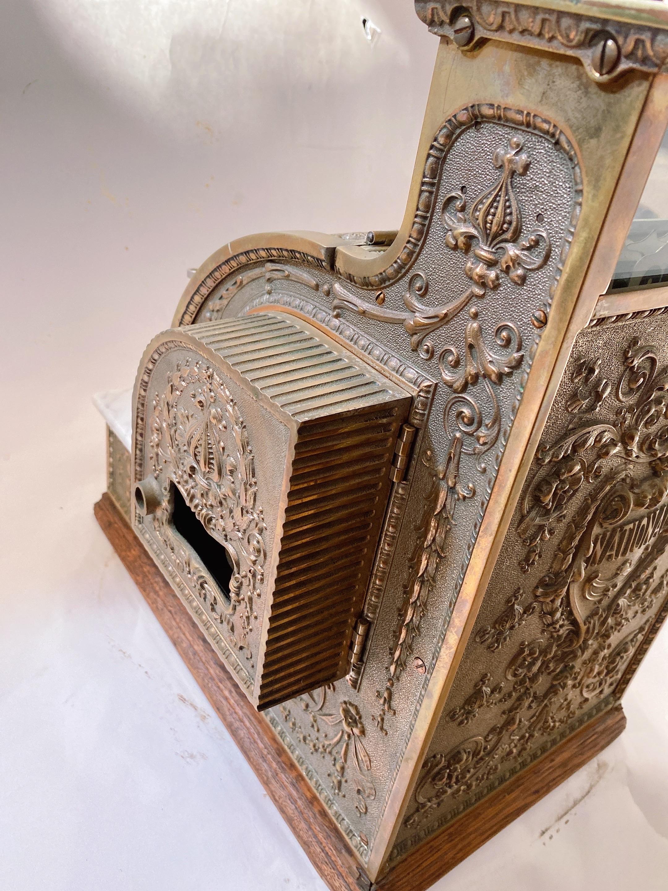 Early 1900s National Brass Cash Register 6