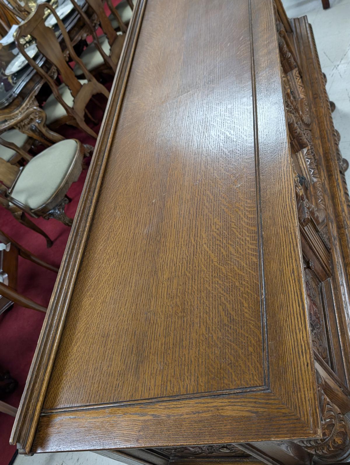 Quercia Credenza, buffet in stile rinascimentale in Oak dei primi del '900 in vendita