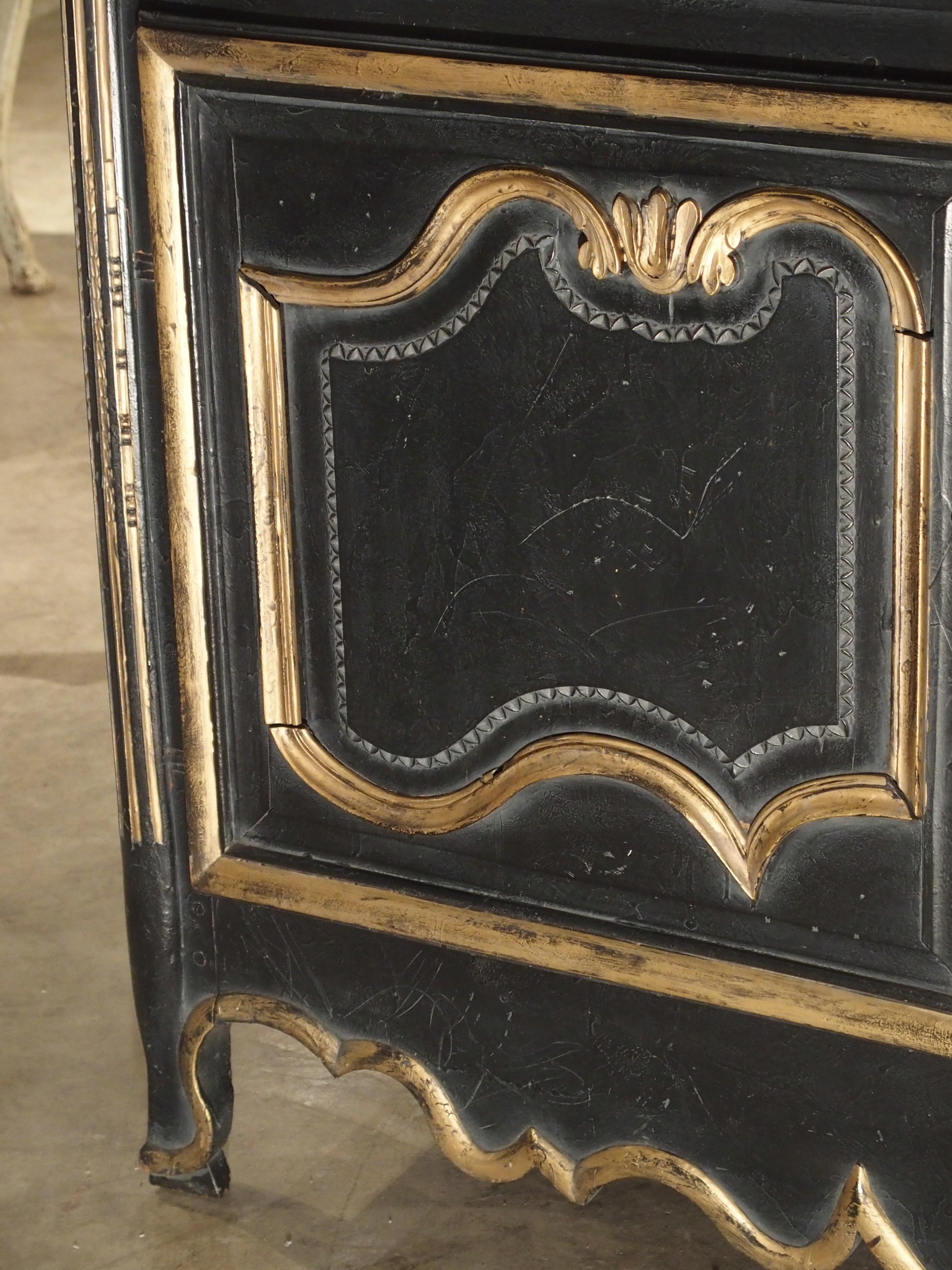 Early 1900s Painted French Buffet Deux Corps 9
