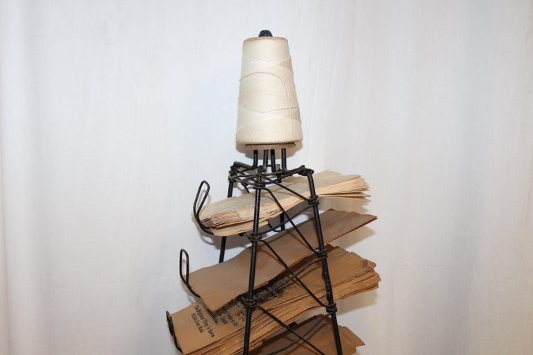 Early 1900s Paper Bag Storage Rack Display For Sale at 1stDibs paper rack display