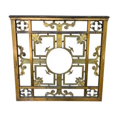 Early 1900's Patinated Bronze Garden Gate Door/ Pedestrian Gate
