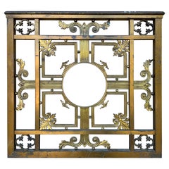 Early 1900's Patinated Bronze Garden Gate Door/ Pedestrian Gate