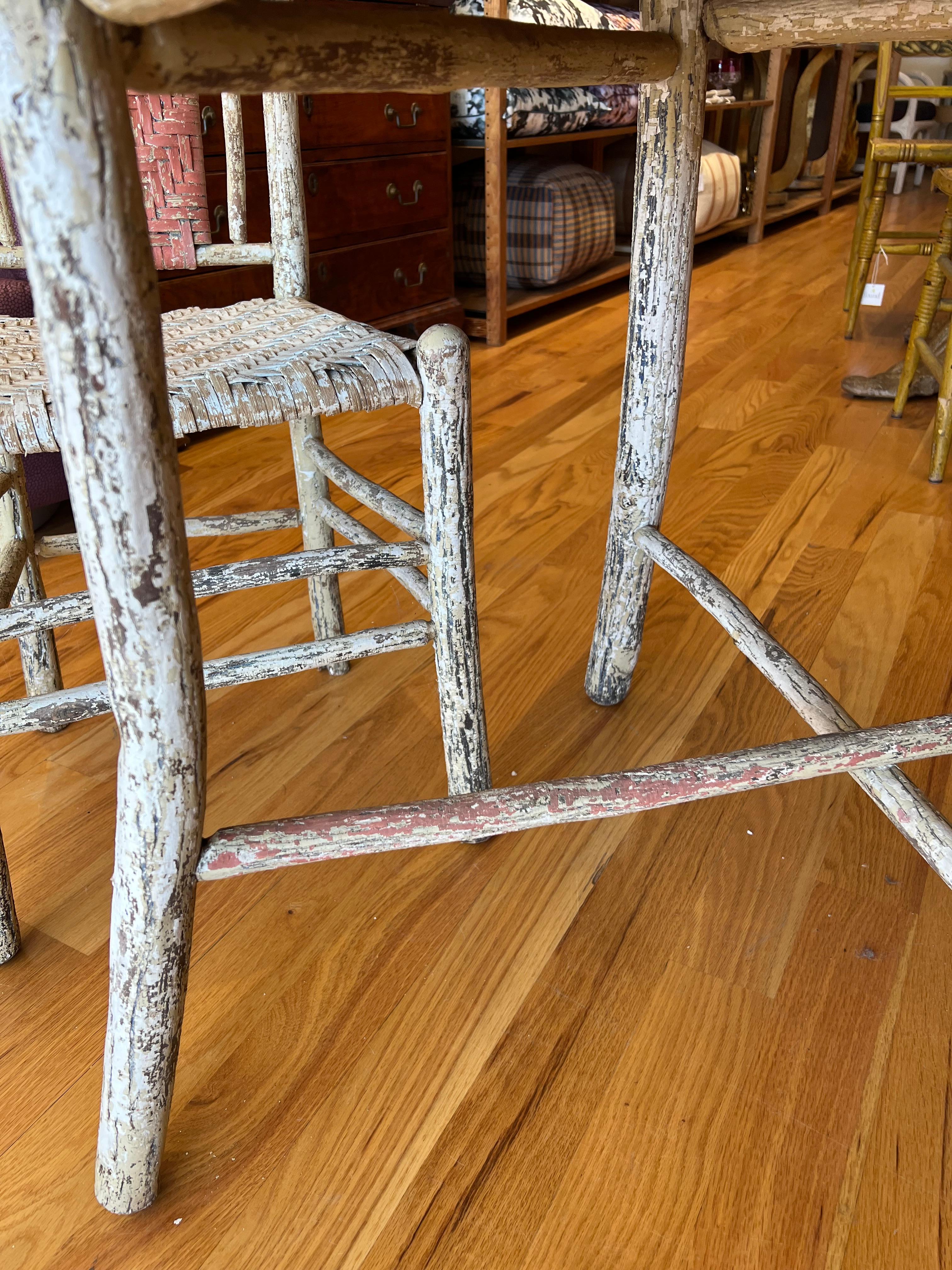 Rustikales Hickory-Esszimmer-Set aus den frühen 1900er Jahren von Old Hickory Furniture Co. (20. Jahrhundert) im Angebot
