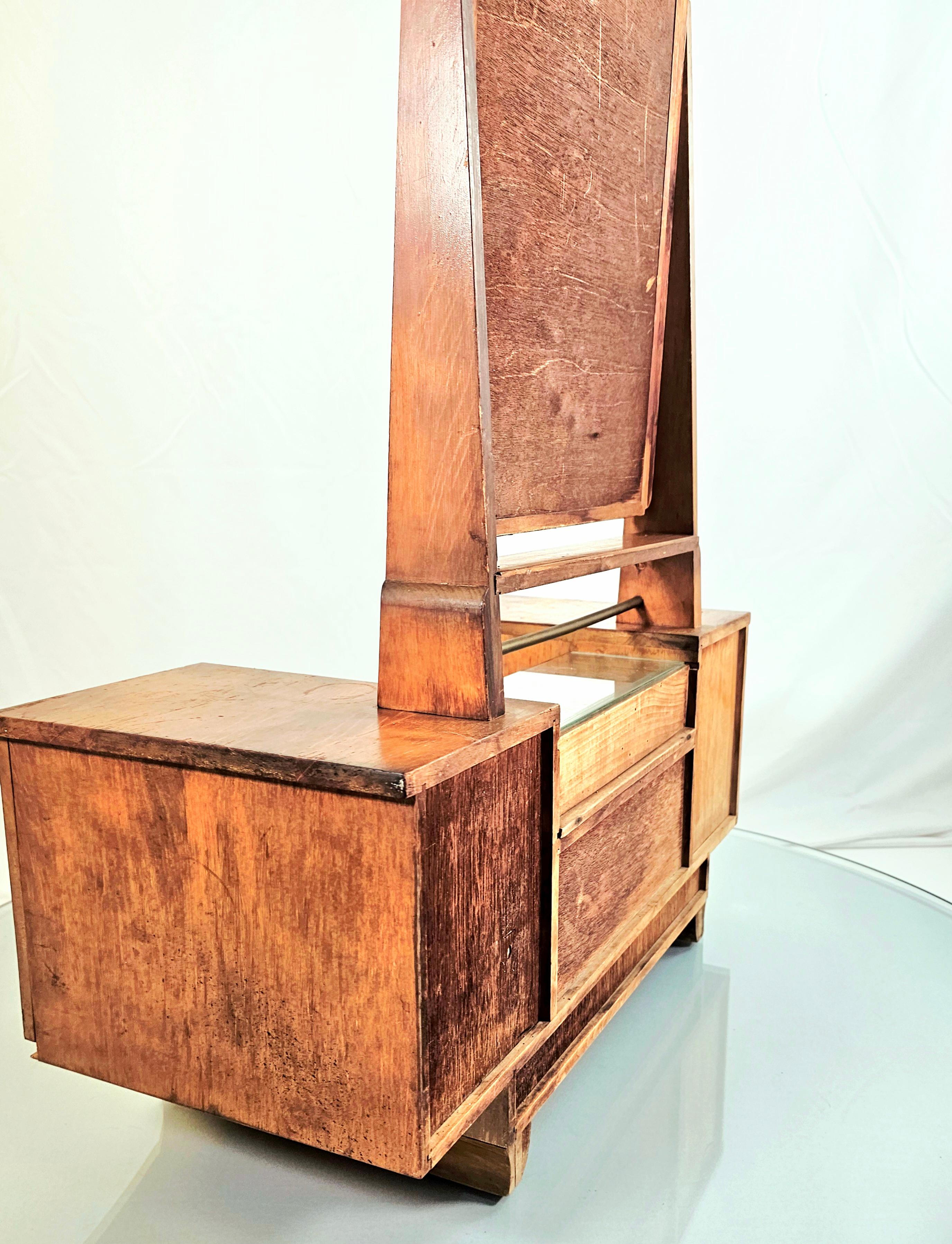 Art Deco Early 1900s Salesman Sample Miniature Vanity For Sale