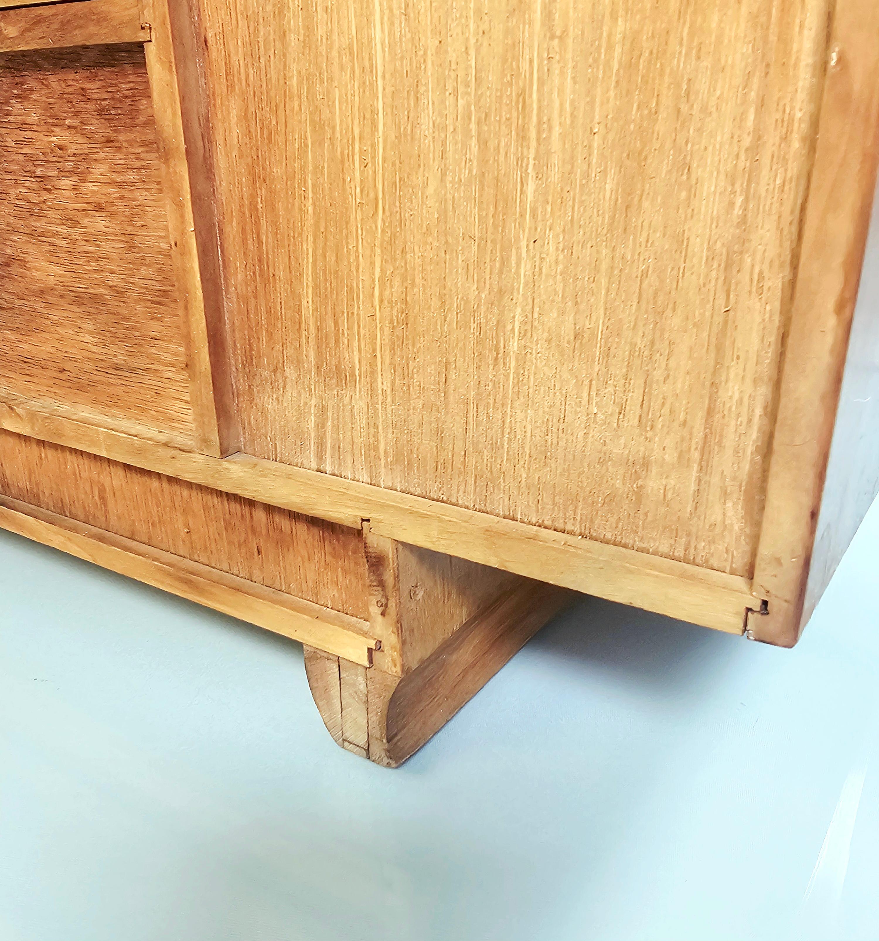 Veneer Early 1900s Salesman Sample Miniature Vanity For Sale