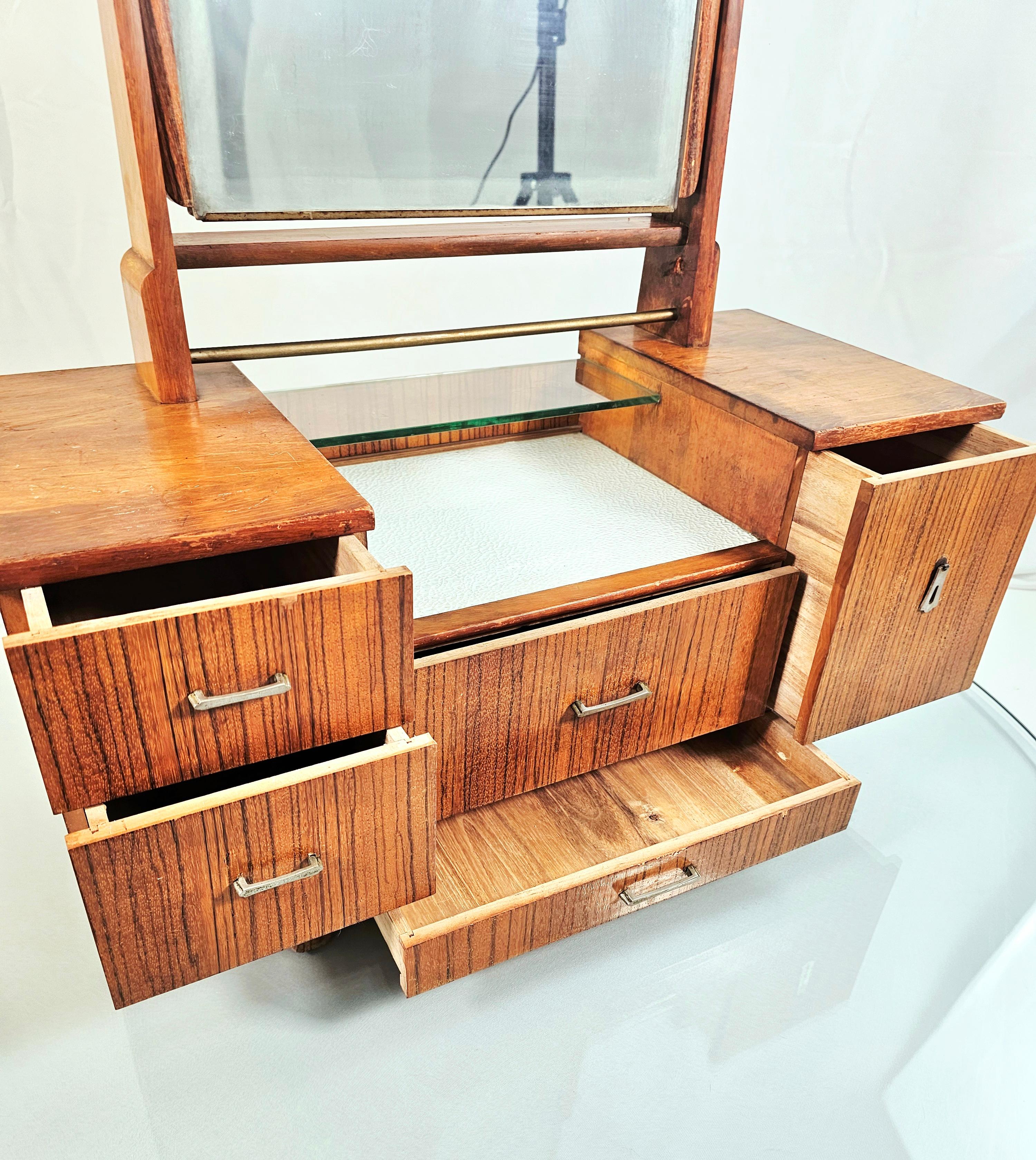 Wood Early 1900s Salesman Sample Miniature Vanity For Sale
