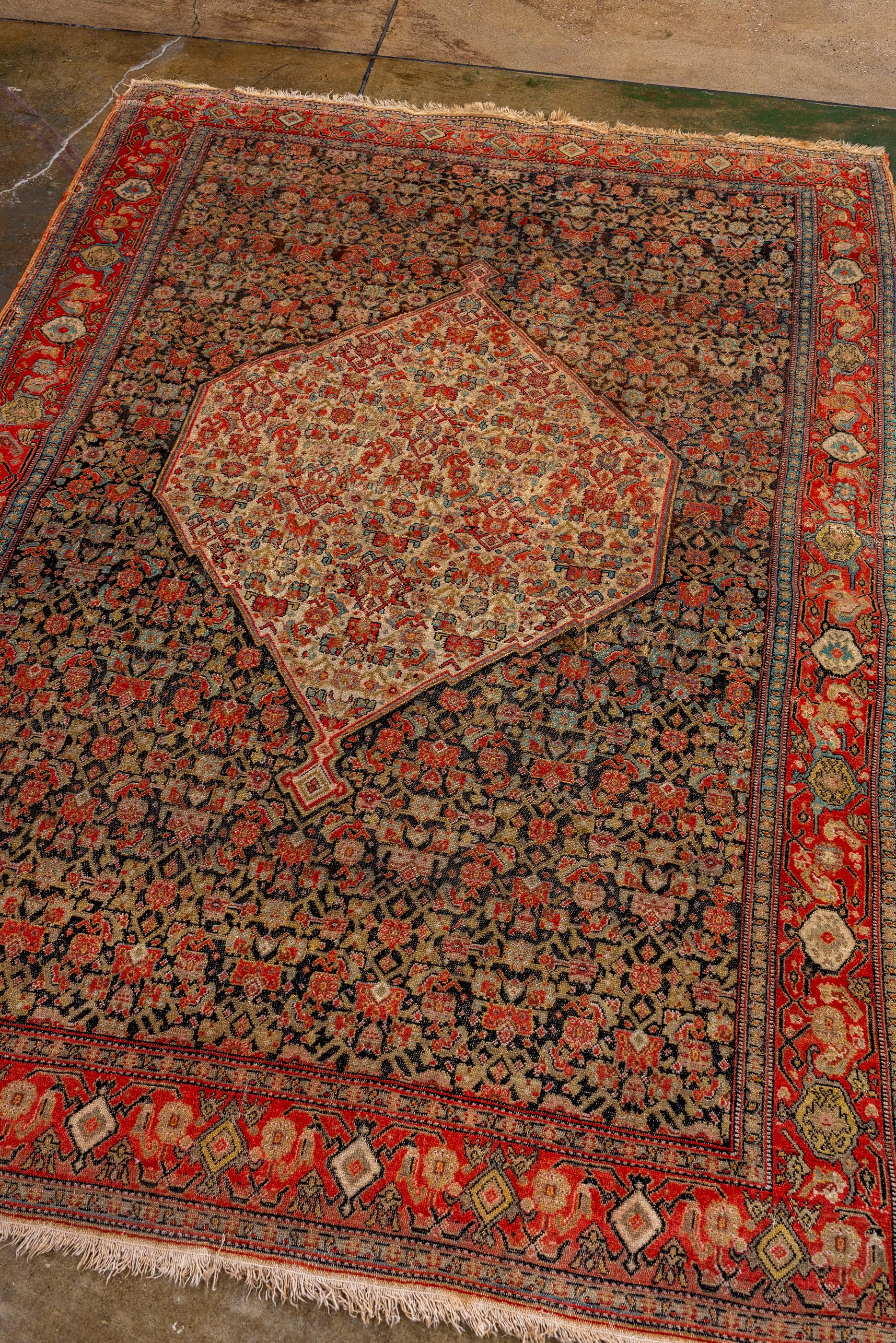 Persian Early 1900s Senne Rug For Sale