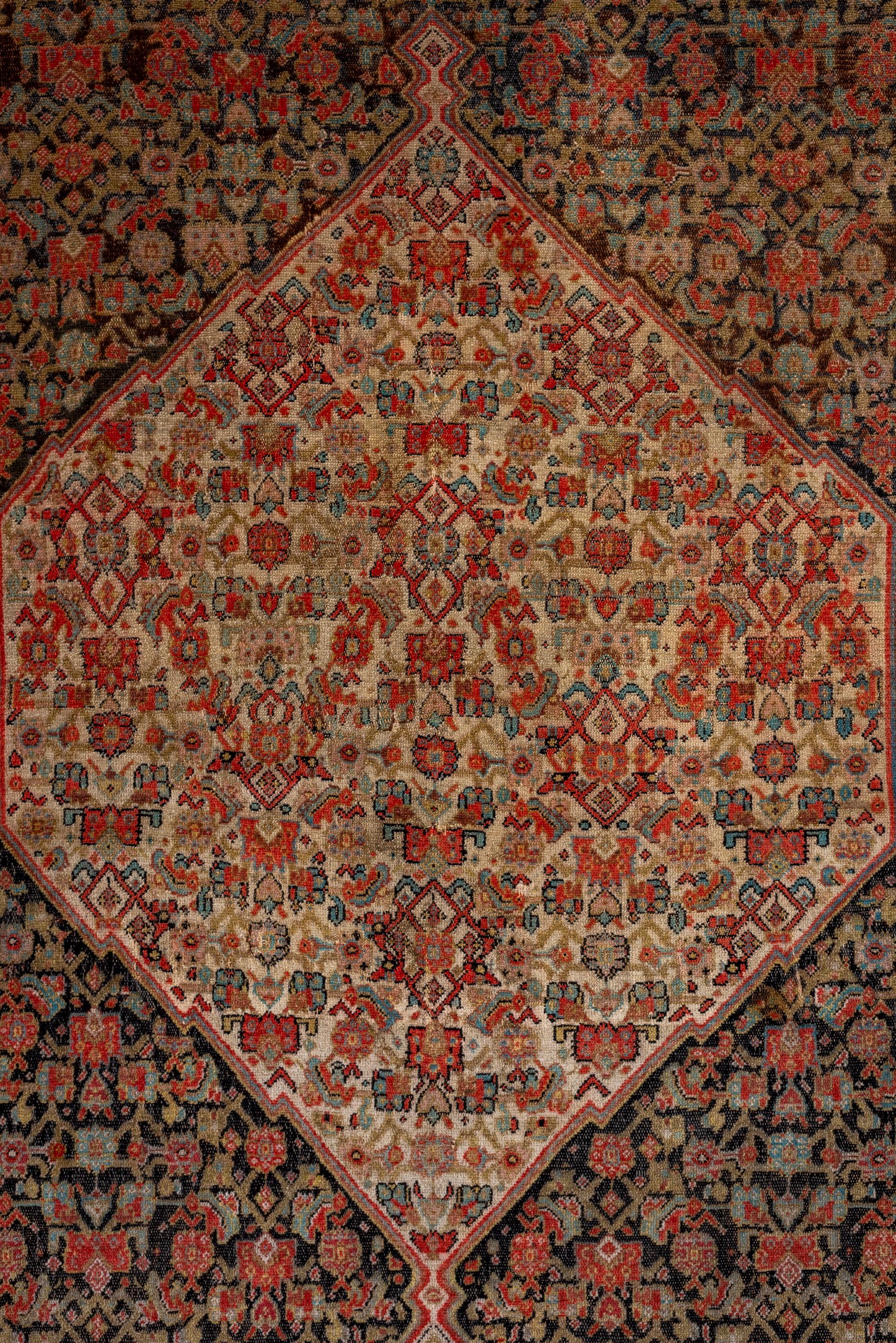 Hand-Knotted Early 1900s Senne Rug