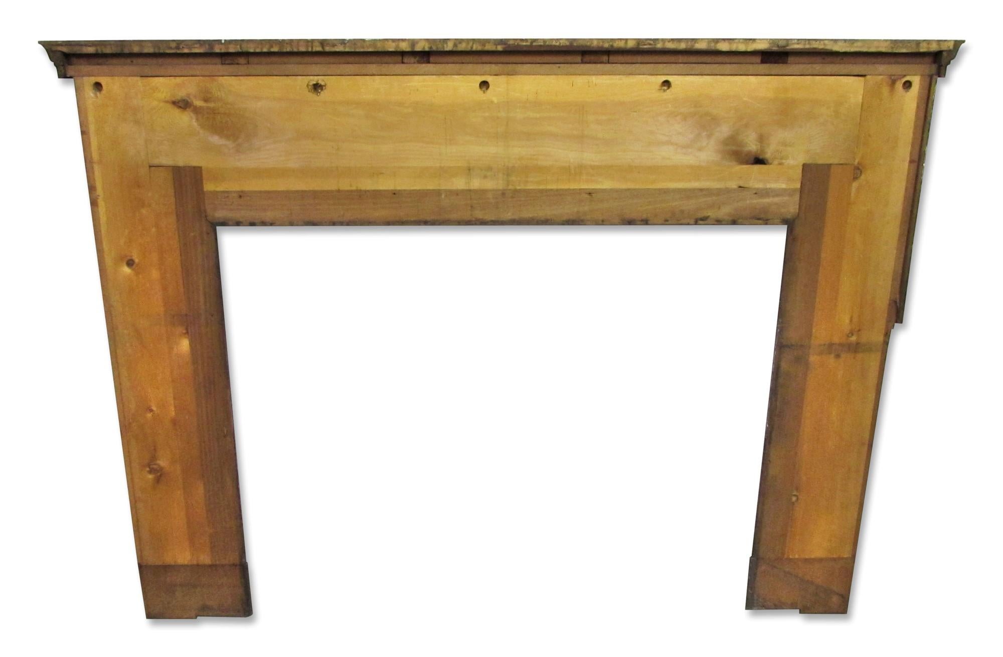 Early 1900s Solid Mahogany Federal Style Mantel 2