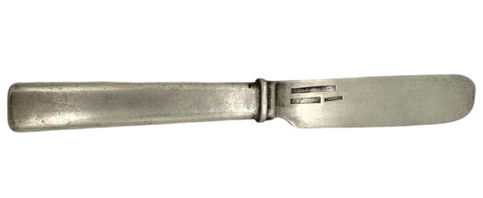 Early 20th century signed sterling silver knife signed 