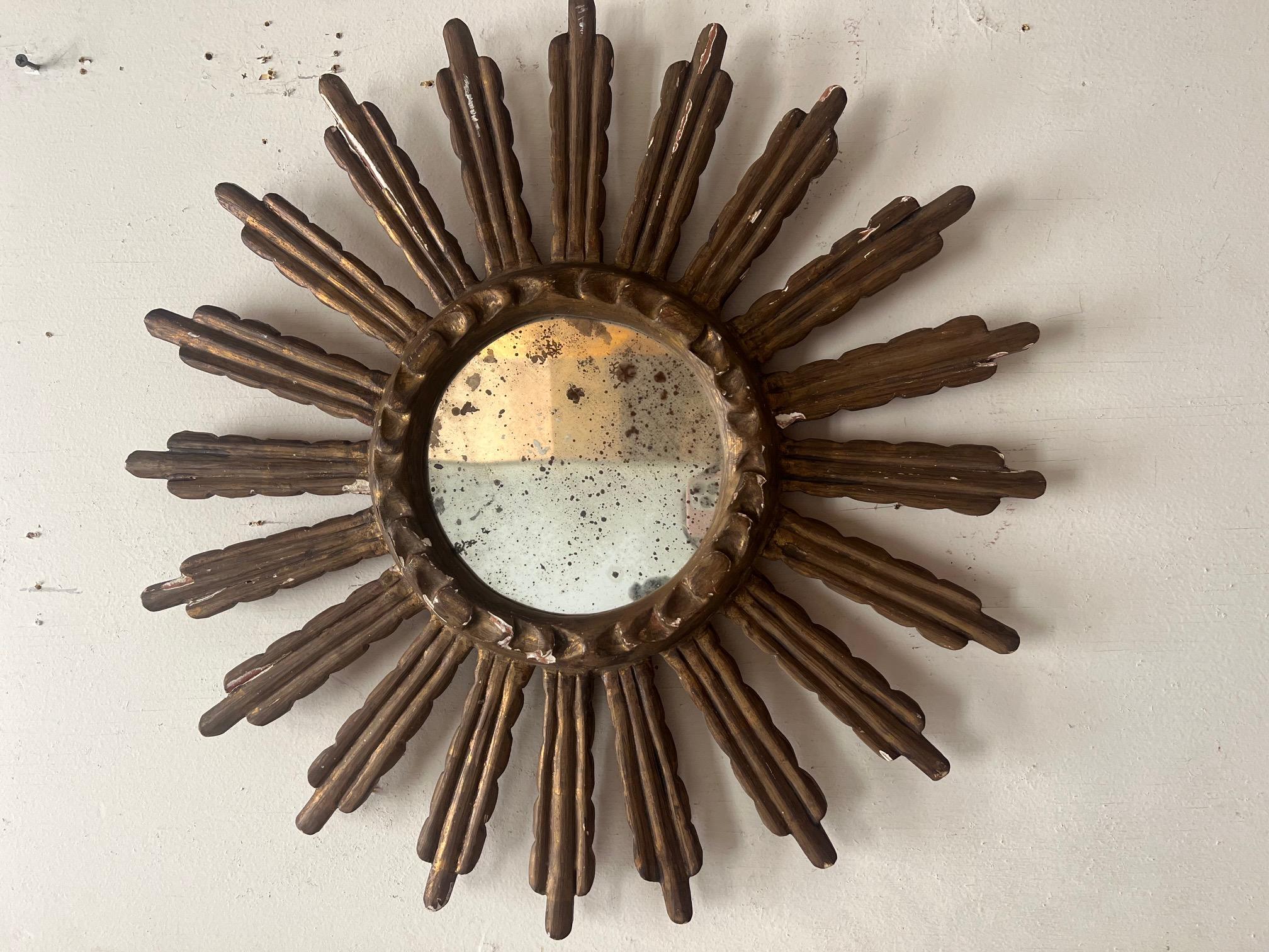 Mirror Early 1900's Sunburst 