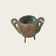 Early 1900's Swedish Patinated Bronze Incense Burner