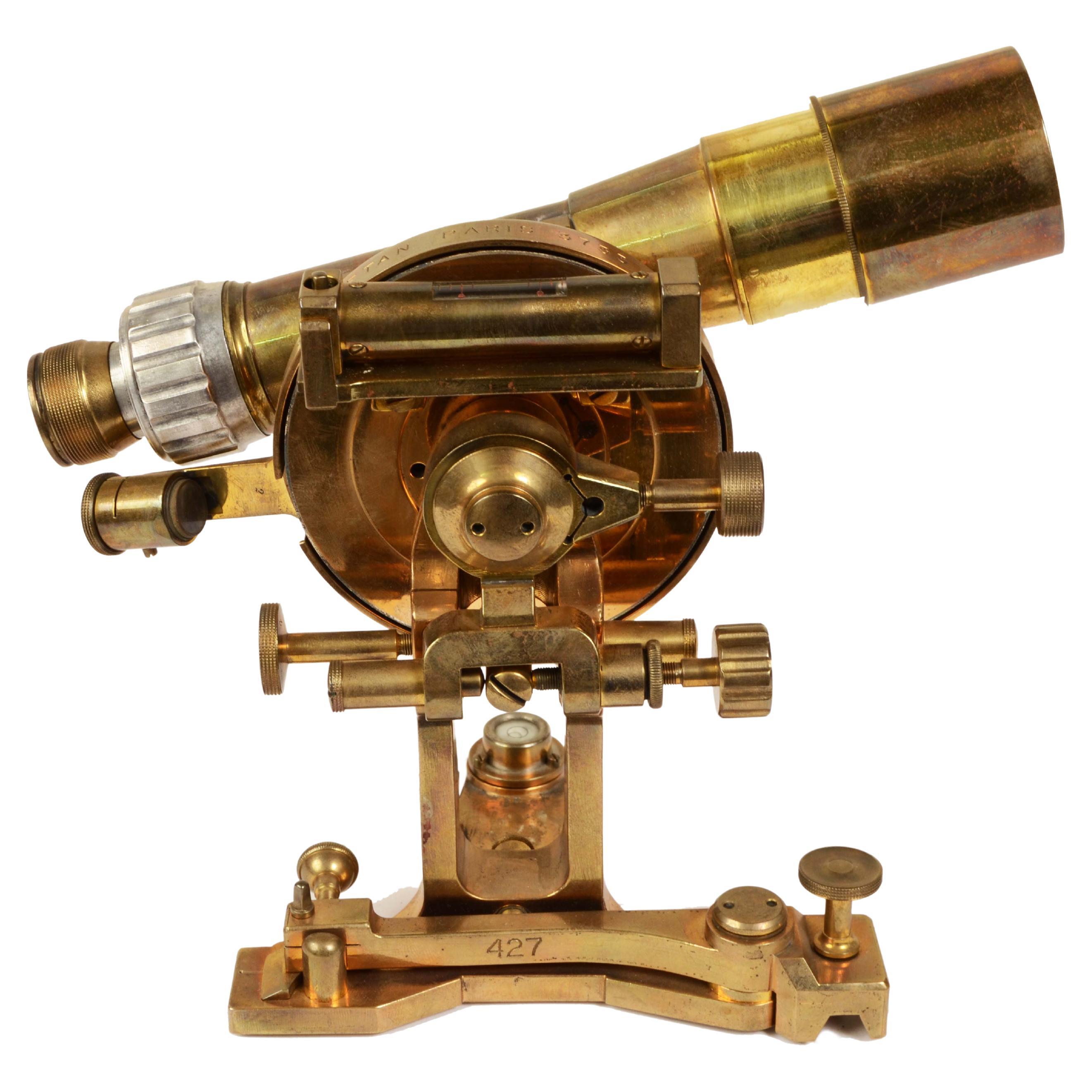 Early 1900s Telescope Diopter Praetorian Tablet Secretan Paris Antique Surveyor