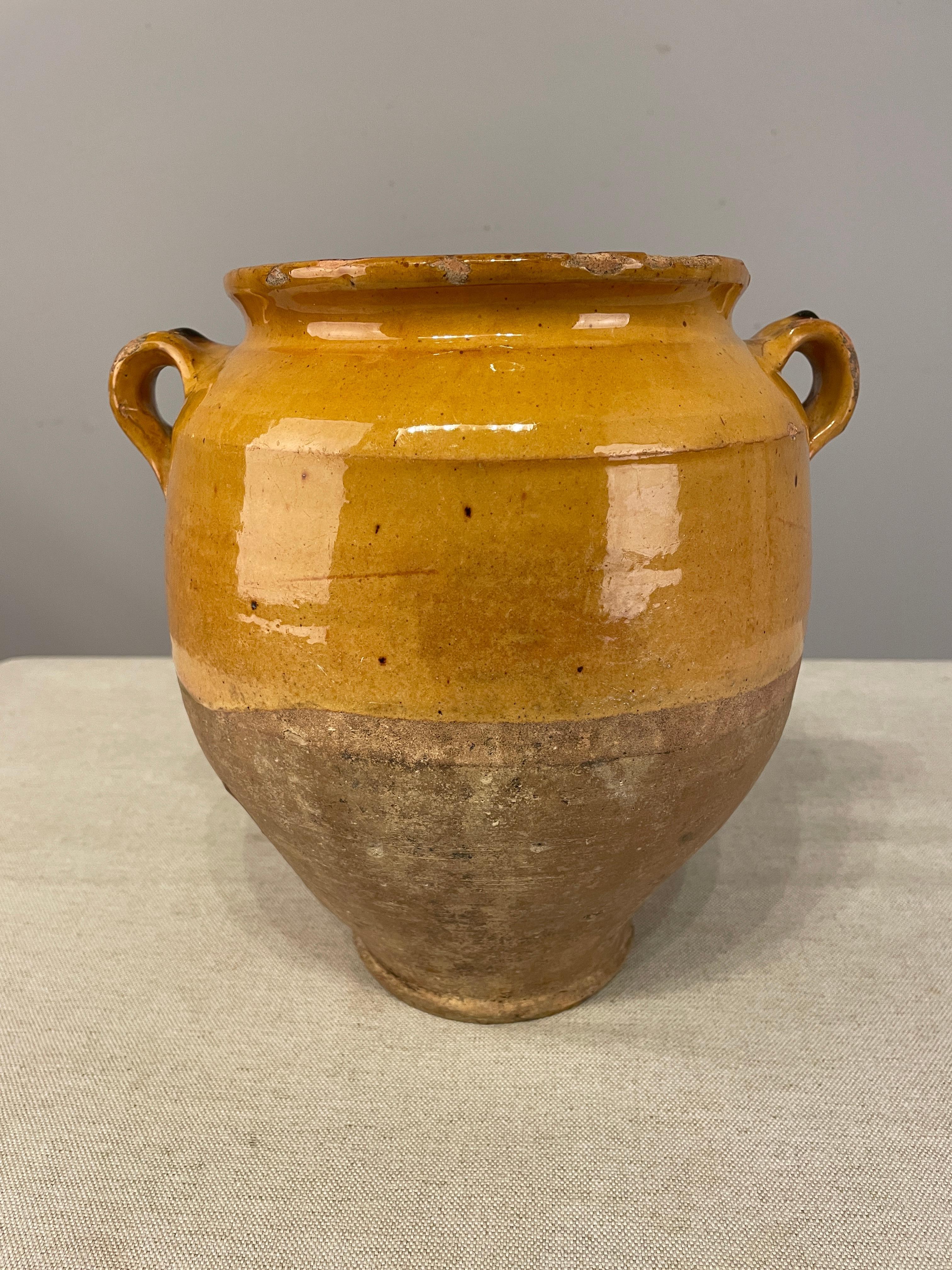 European Early 1900's Terracotta Pot à Confit or Urn