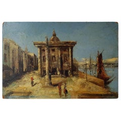 Early 1900s Venetian Cityscape Painting