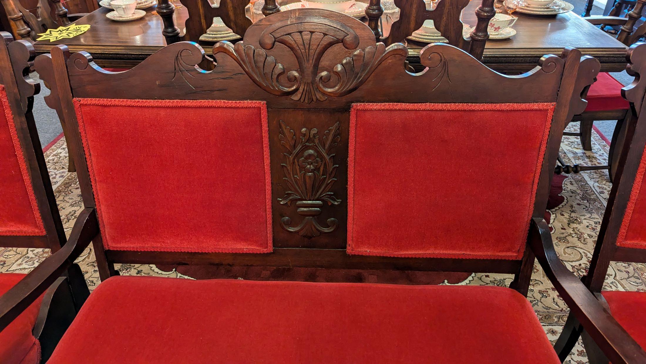 Juego de salón victoriano de 3 piezas de principios de 1900 Victoriano tardío en venta