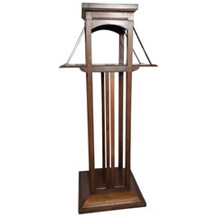 Early 1900s Viennese Secession & Joseff Hoffmann Style Pedestal Display Stand