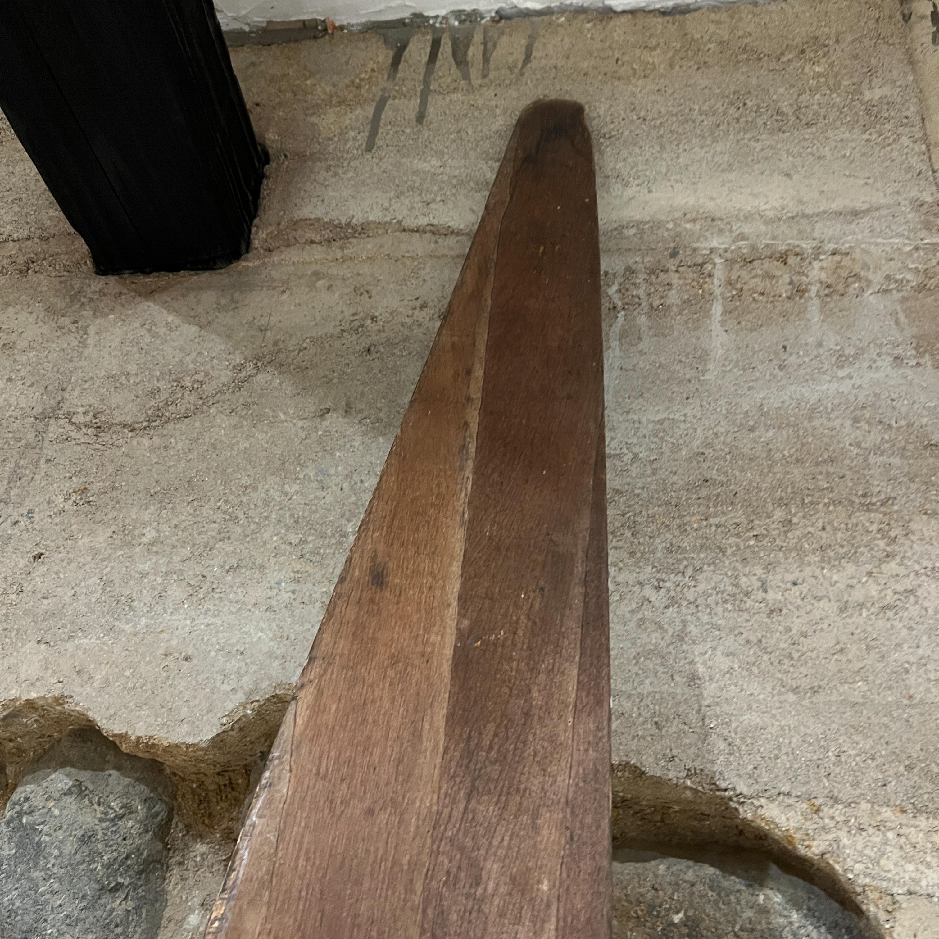 Bois Sculpture d'hélice d'avion en bois massif du début des années 1900 Décoration murale en vente