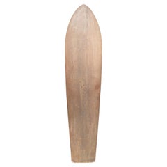 Early-1900s Waikiki Hawaiian Wood Plank Surfboard
