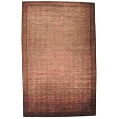 Early 19th Century Antique Handmade Agra Wool Rug - 15'10" x 26'1"
