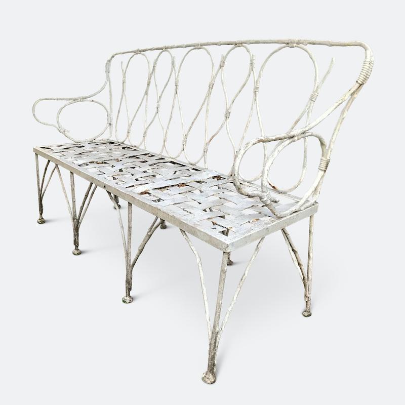 1920's wrought iron patio furniture