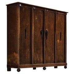 Tavola di legno Willem Penaat in Oak dei primi anni '20