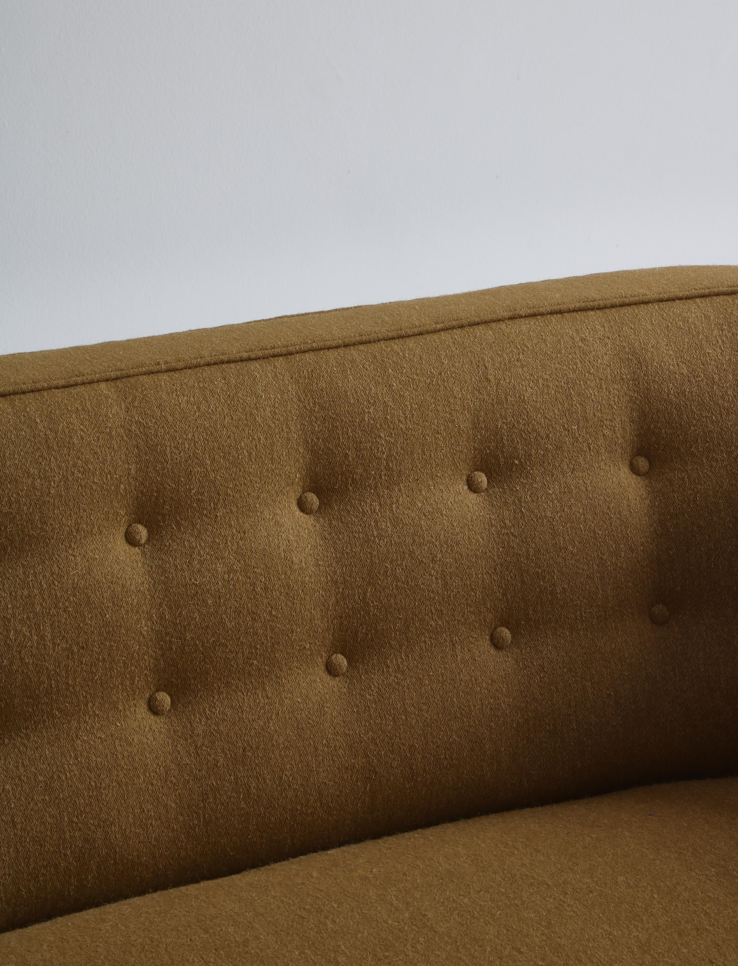 Zweisitzer-Sofa im Art déco-Stil der frühen 1930er Jahre von Flemming Lassen, Dänemark im Angebot 9