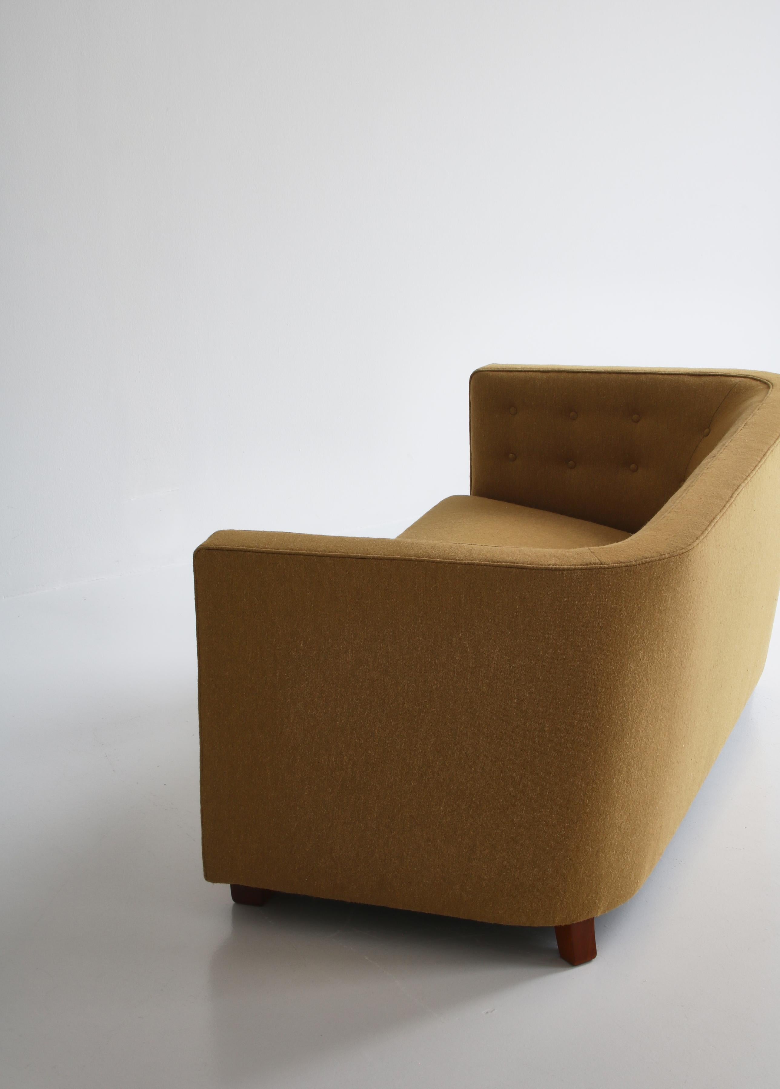 Zweisitzer-Sofa im Art déco-Stil der frühen 1930er Jahre von Flemming Lassen, Dänemark im Angebot 2
