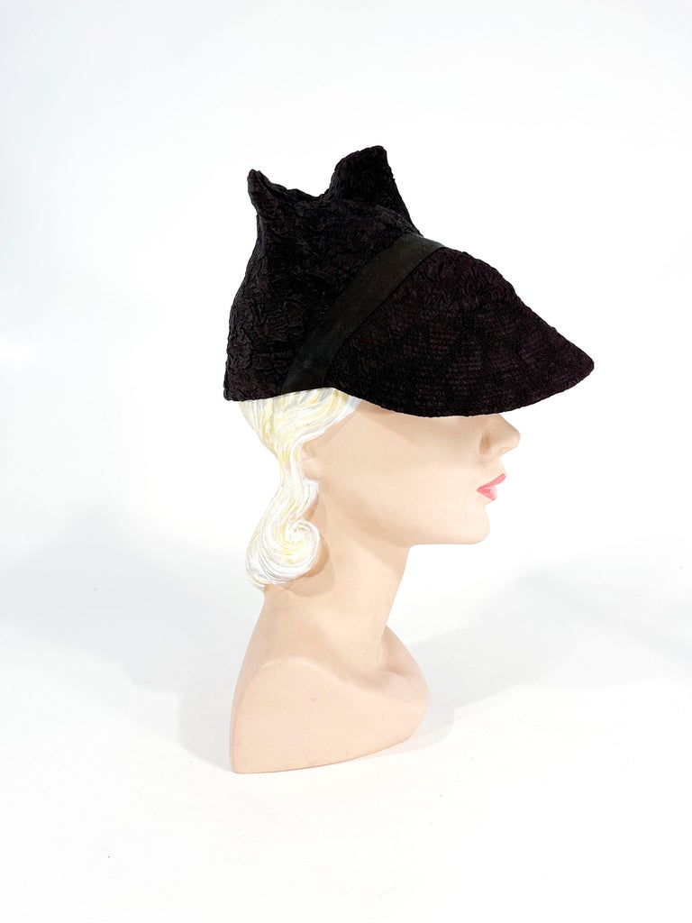 Early 1930s Black Art Deco Ladies Dress Hat at 1stDibs | black dress hats for ladies, 1930s women's hats, 1930s womens hats Early 1930s Black Art Deco Ladies Dress Hat at 1stDibs | black dress hats for ladies, 1930s women's hats, 1930s womens hats