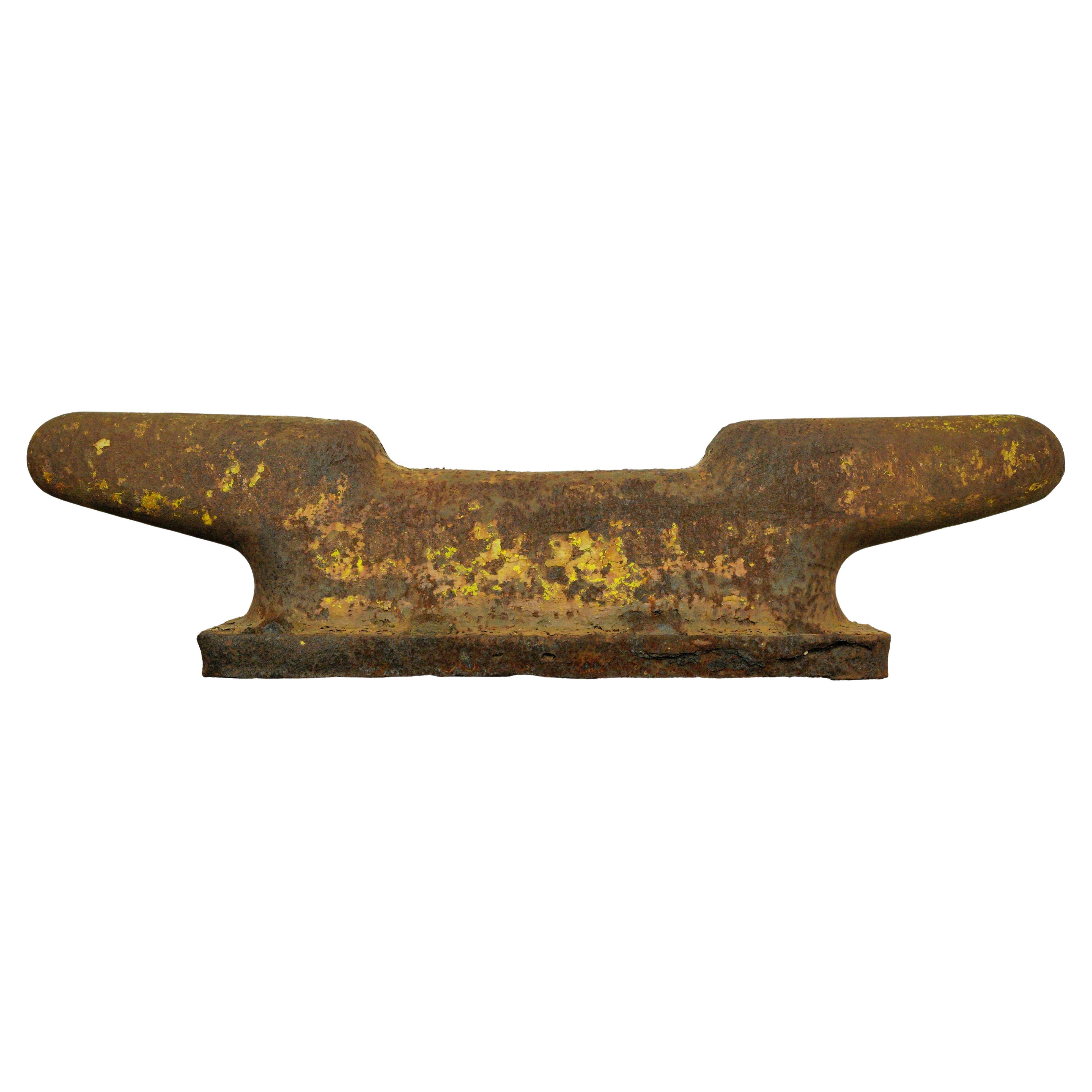 Early 1940s 47 in. Cast Iron Deck Cleat