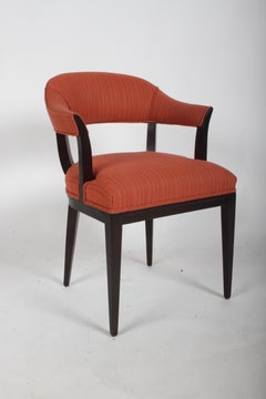 Early 1940s Edward J. Wormley Elegant Armchairs for Dunbar in Dark Expresso  x 2