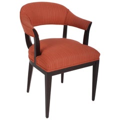 Fauteuils élégants Edward J. Wormley pour Dunbar en Expresso foncé du début des années 1940  x 2