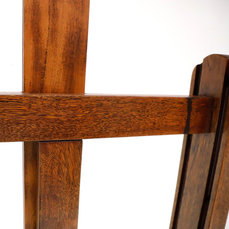 Mexican Early 1950 Wood Adjustable Artist Easel and Table For Sale at  1stDibs