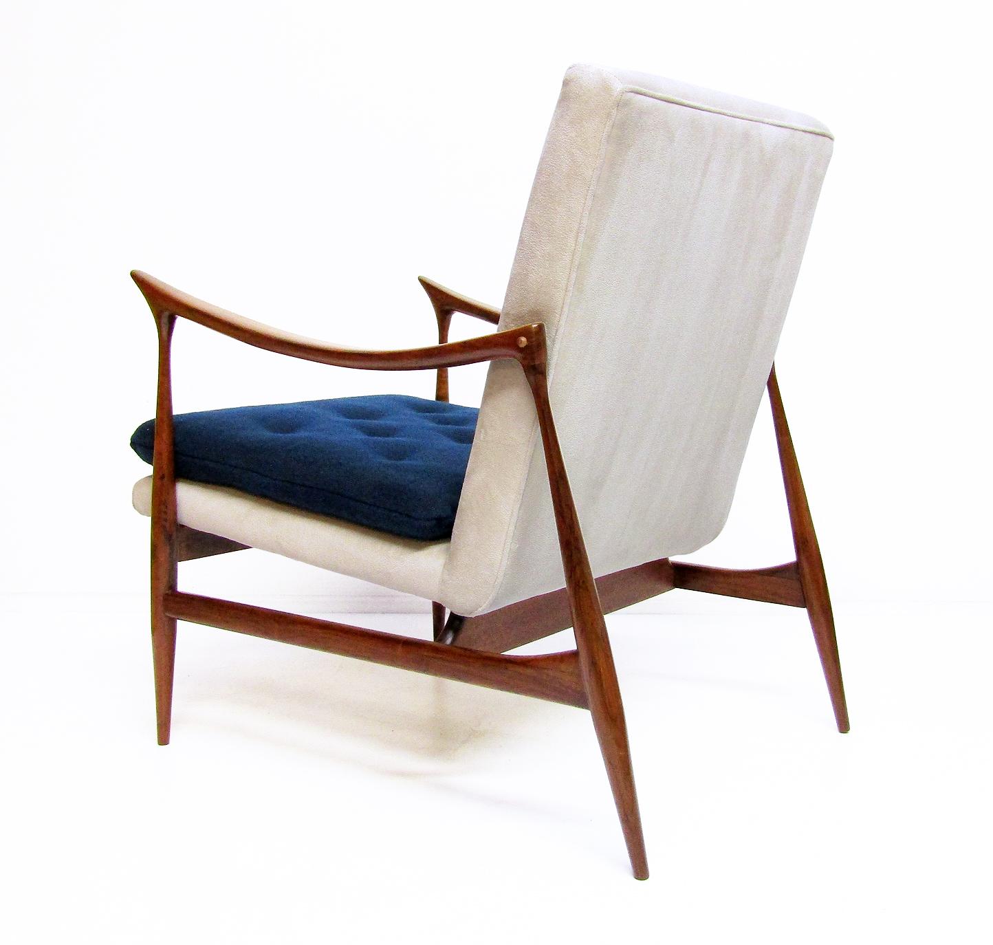 20th Century Early 1950s Brazilian Dinamarquesa Chair in Palisander by Jorge Zalszupin