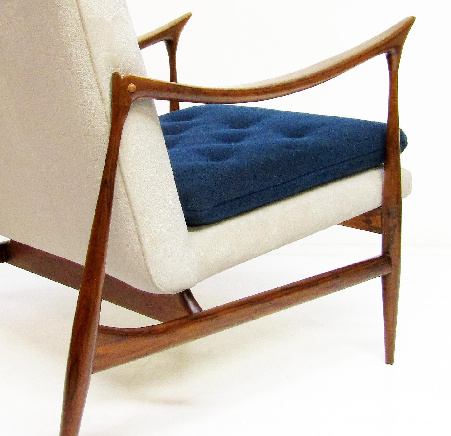 Early 1950s Brazilian Dinamarquesa Chair in Palisander by Jorge Zalszupin 2