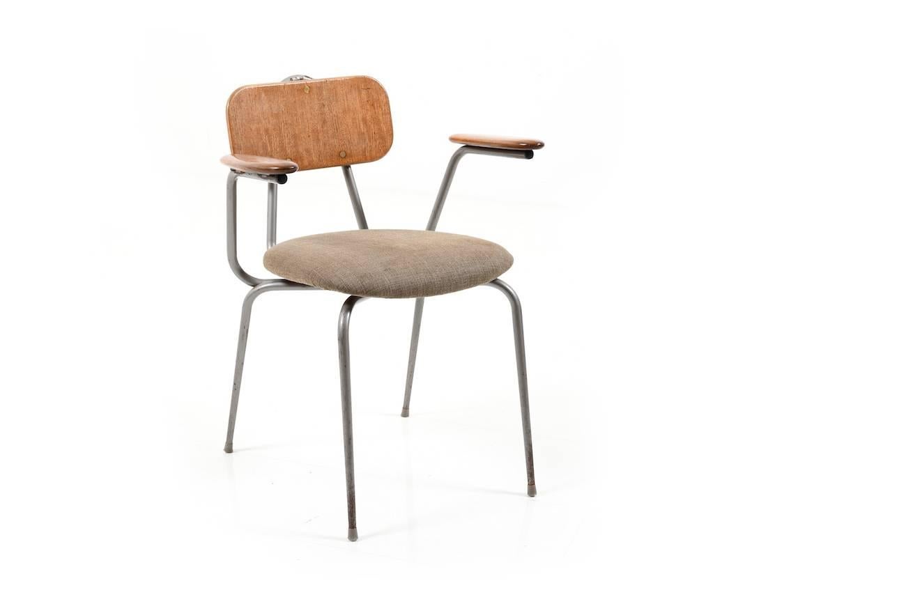 Mid-20th Century Early 1950s Danish Industrial Chair by Niels Larsen For Sale