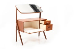 Early 1950s Danish Teak Wooden Dressing Table