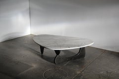 Early 1950s "IN-50" Coffee Table by Isamu Noguchi with Custom Carrara Marble Top