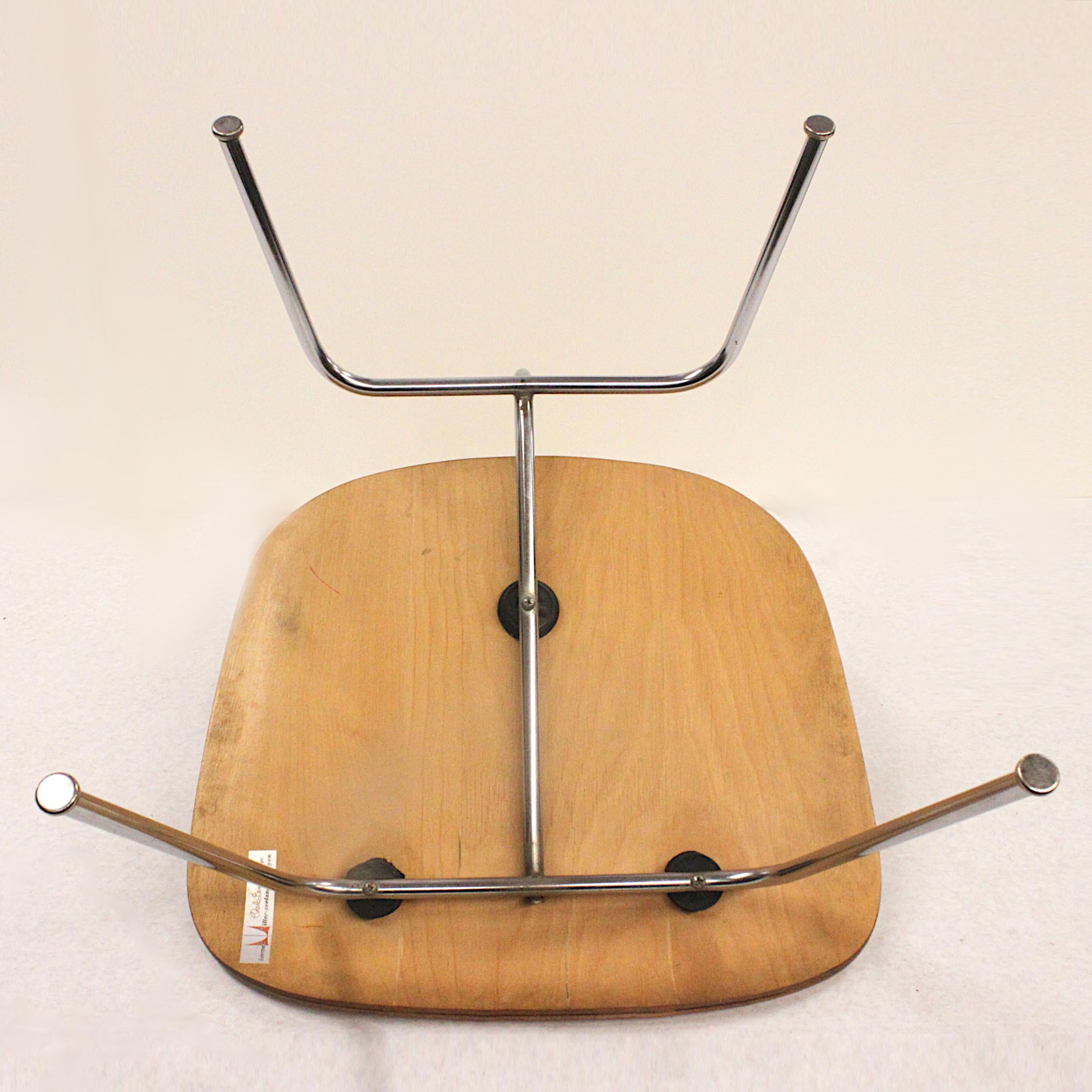 Early 1950s Mid-Century Modern Eames LCM Birch Lounge Chair by Herman Miller 1