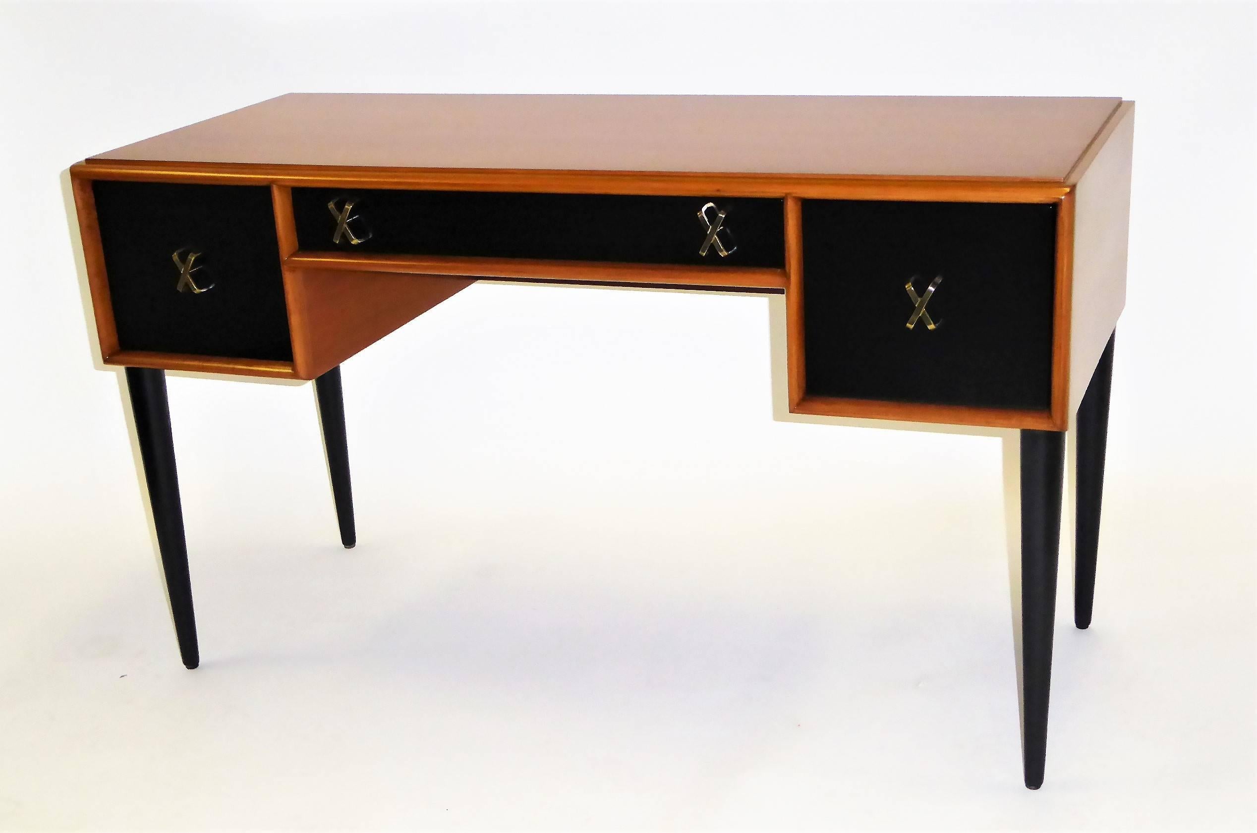 Mid-Century Modern Early 1950s Paul Frankl Desk Vanity for John Stuart Johnson Furniture