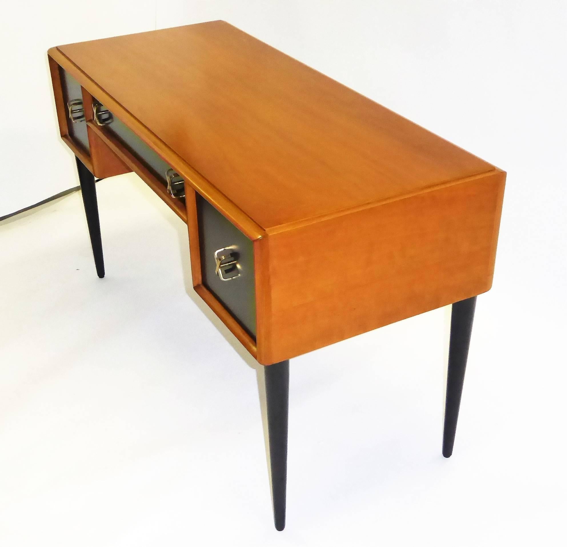 Early 1950s Paul Frankl Desk Vanity for John Stuart Johnson Furniture In Excellent Condition In Miami, FL