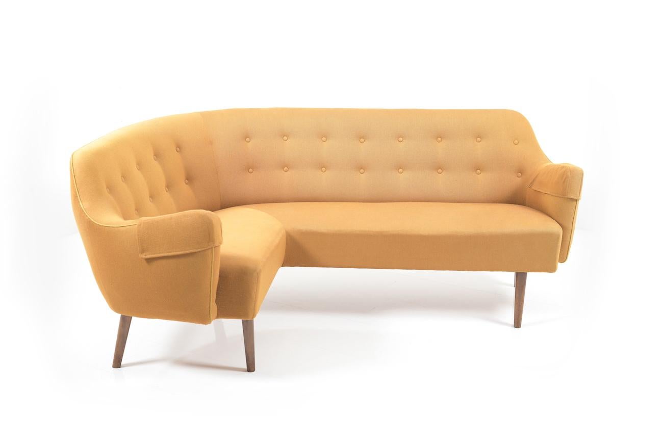 Early 1950s Rare Danish Corner Sofa For Sale 1