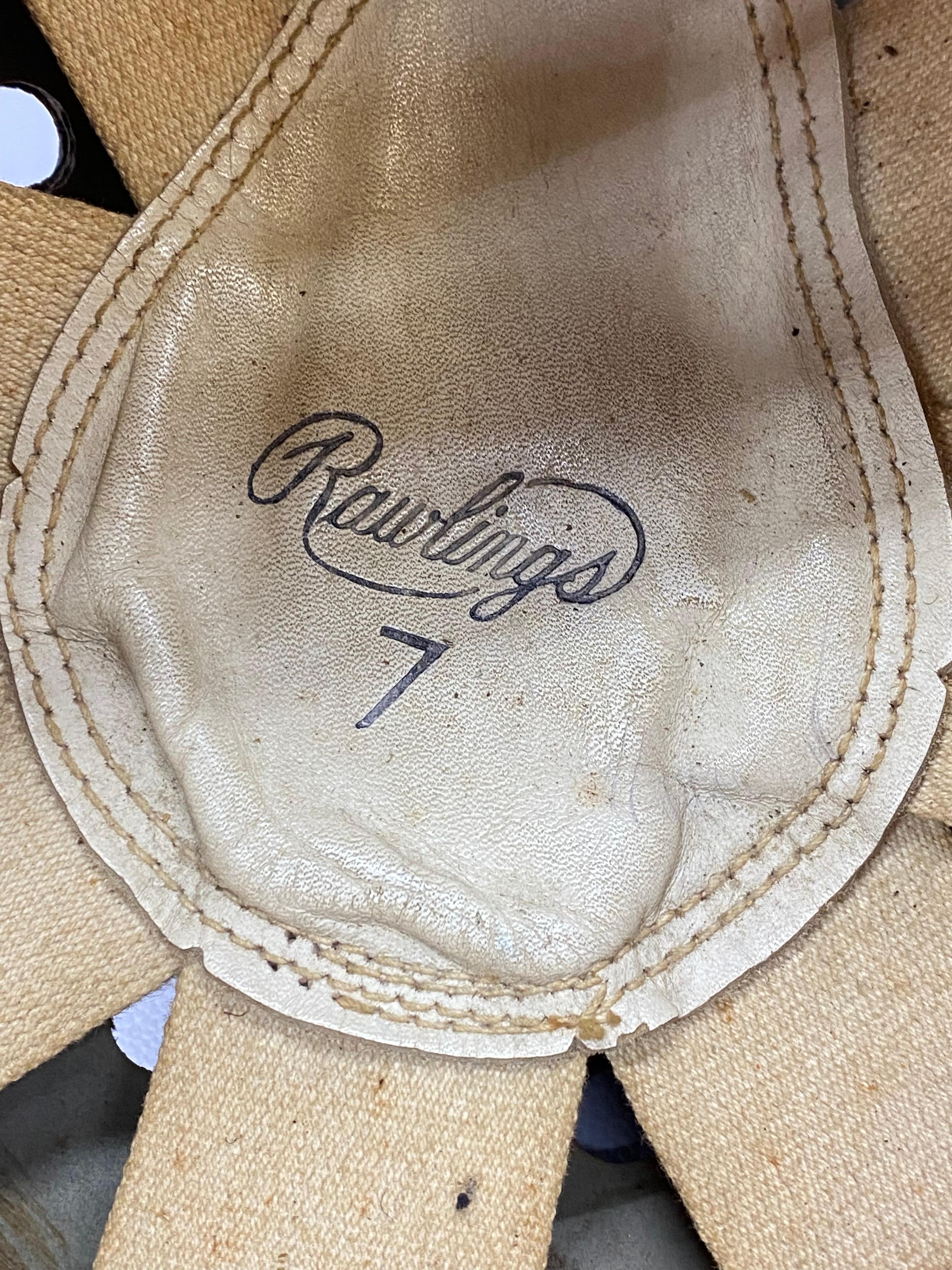 Frühe 1950er Rawlings Leder-Jugend-Football- Helm 5