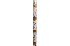 Rigmor Nielsen-Stehlampe aus Keramik und Holz, frühe 1950er Jahre