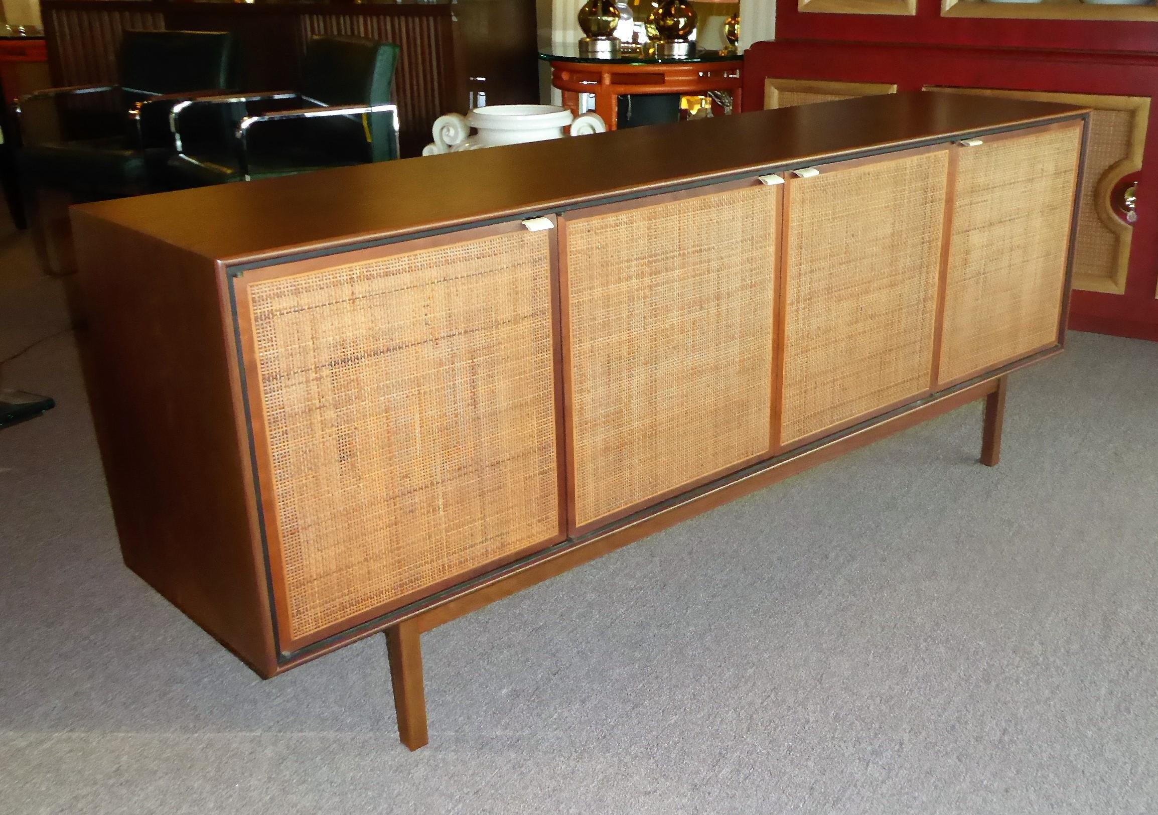 Early 1960s Founders Furniture Florence Knoll Style Walnut Credenza 9