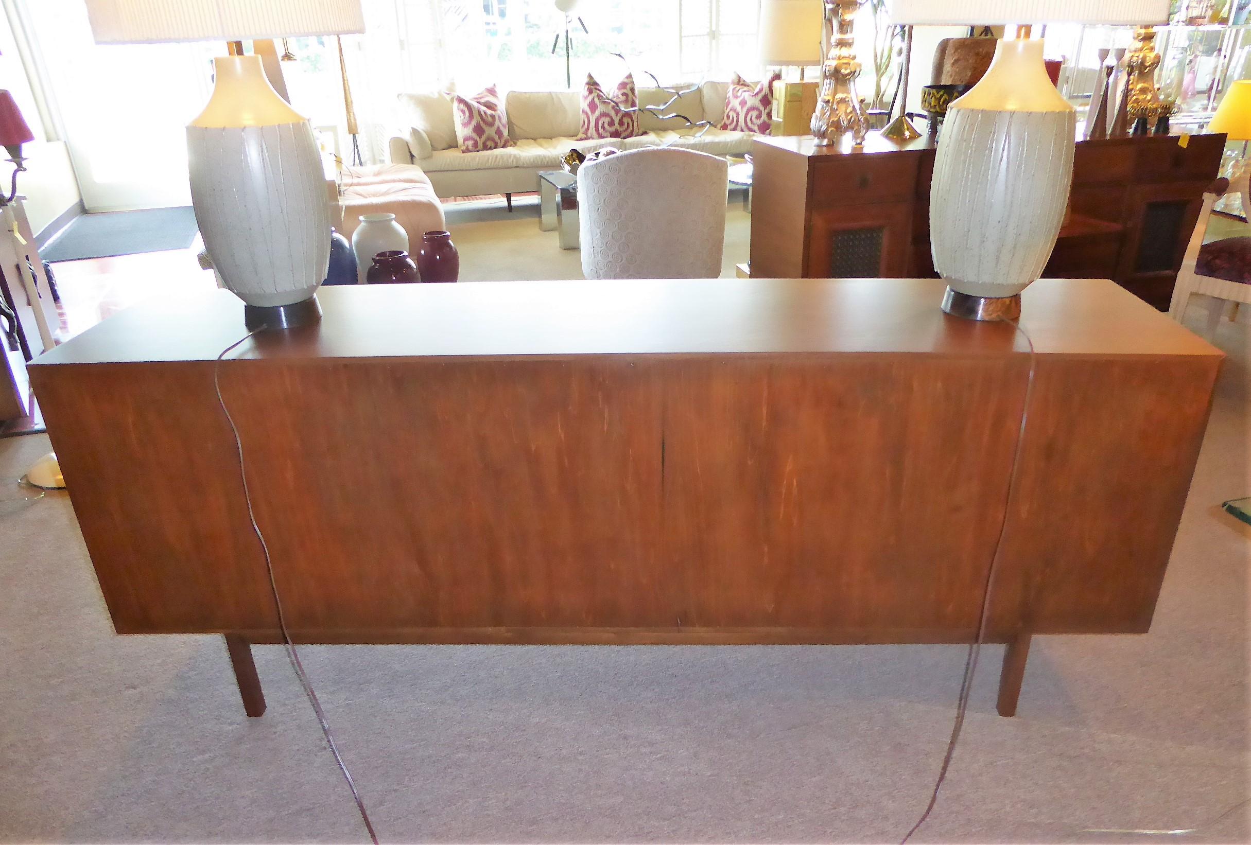 20th Century Early 1960s Founders Furniture Florence Knoll Style Walnut Credenza