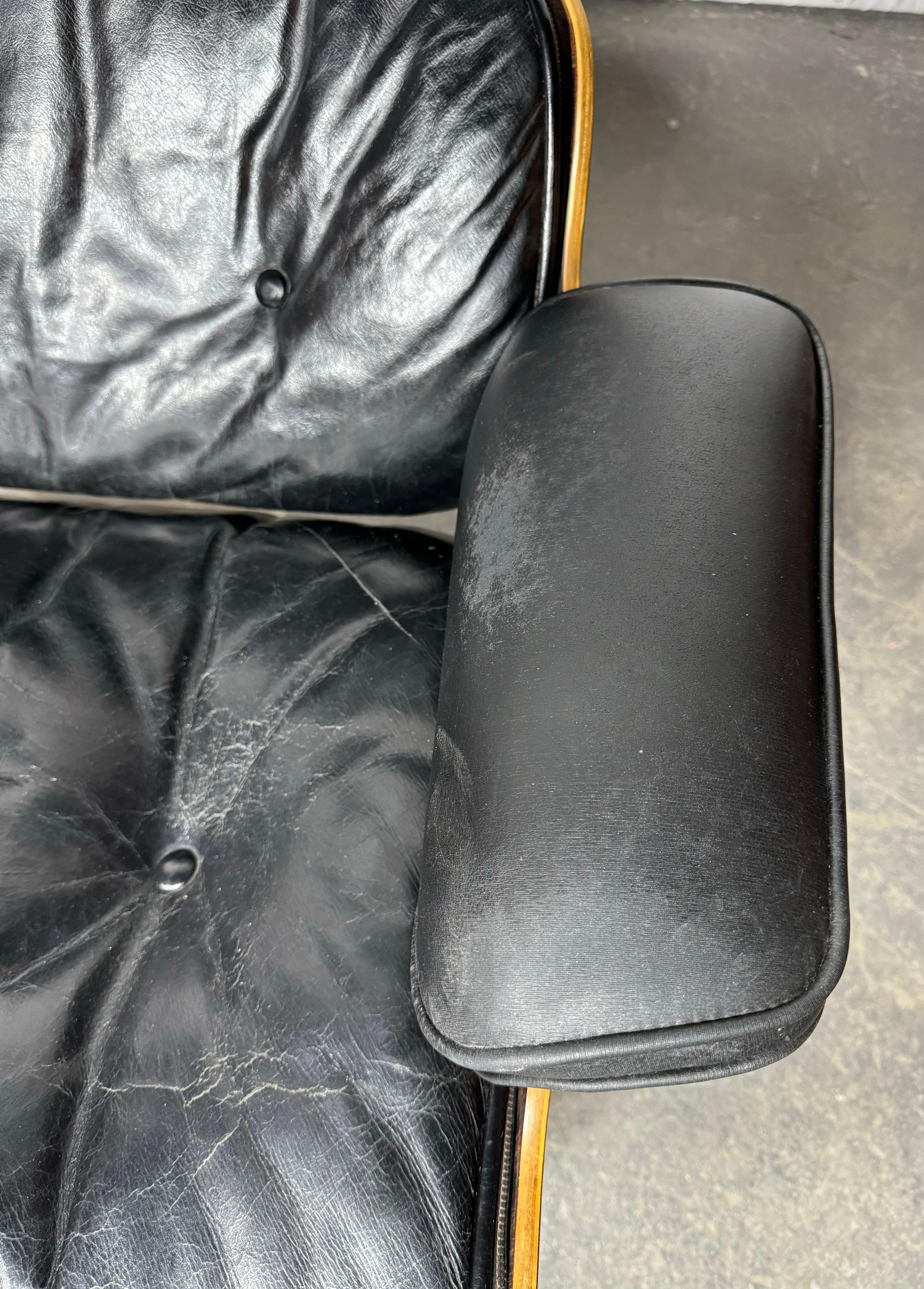 Early 1960's Production Eames Lounge Chair & Ottoman For Herman Miller For Sale 5