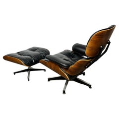 Vintage Early 1960's Production Eames Lounge Chair & Ottoman For Herman Miller