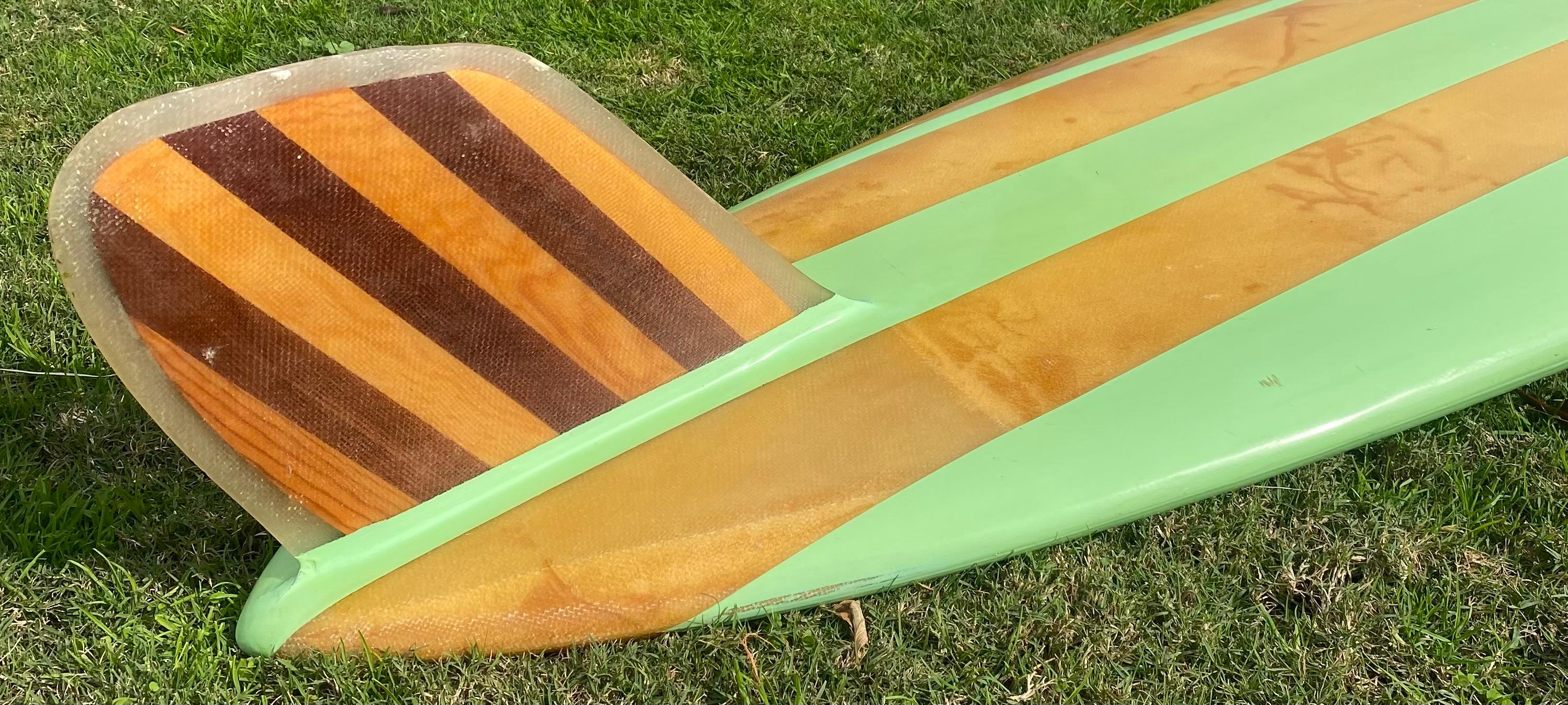 Mid-20th Century Early-1960s Vintage Dale Velzy classic pintail longboard