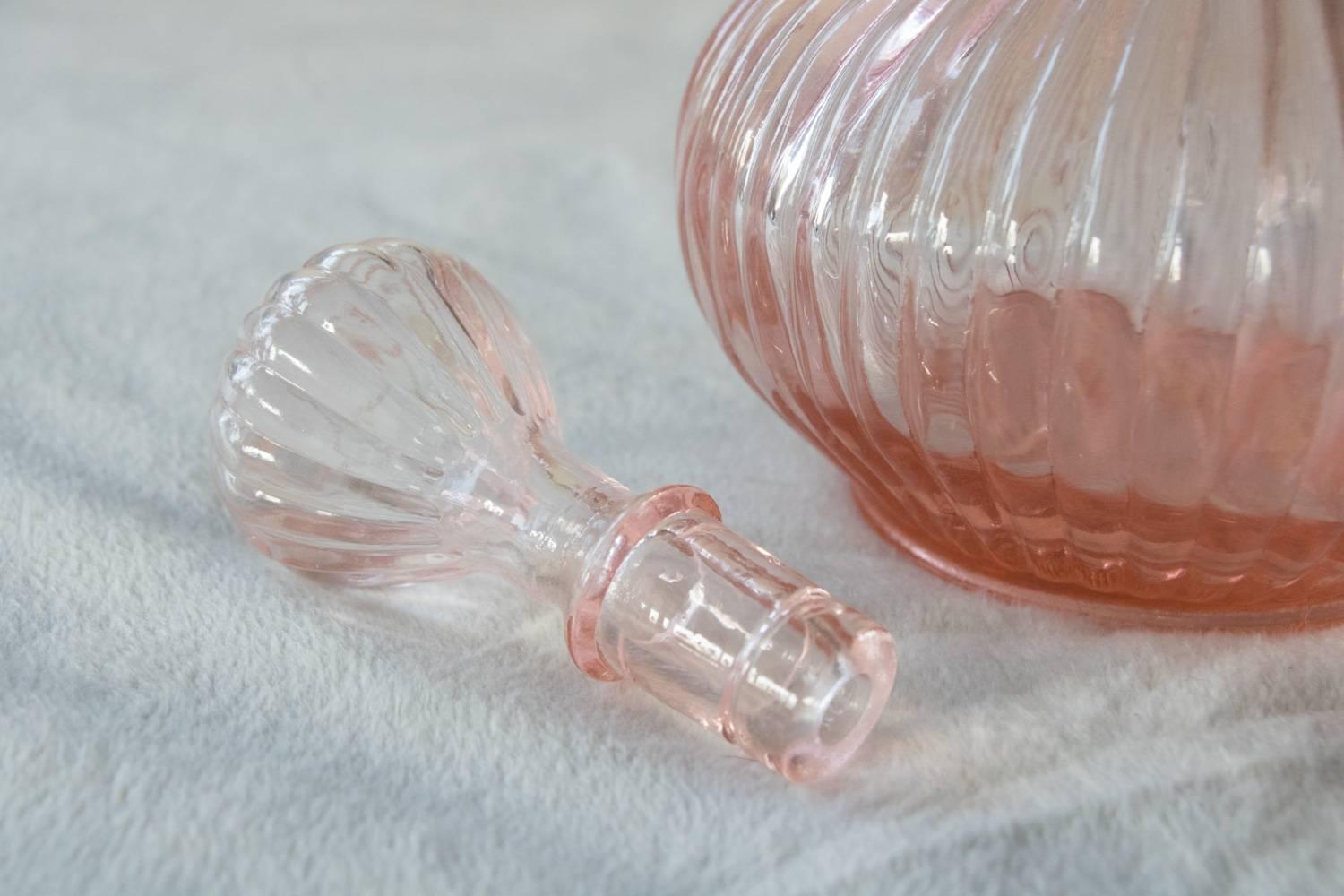 pink decanter